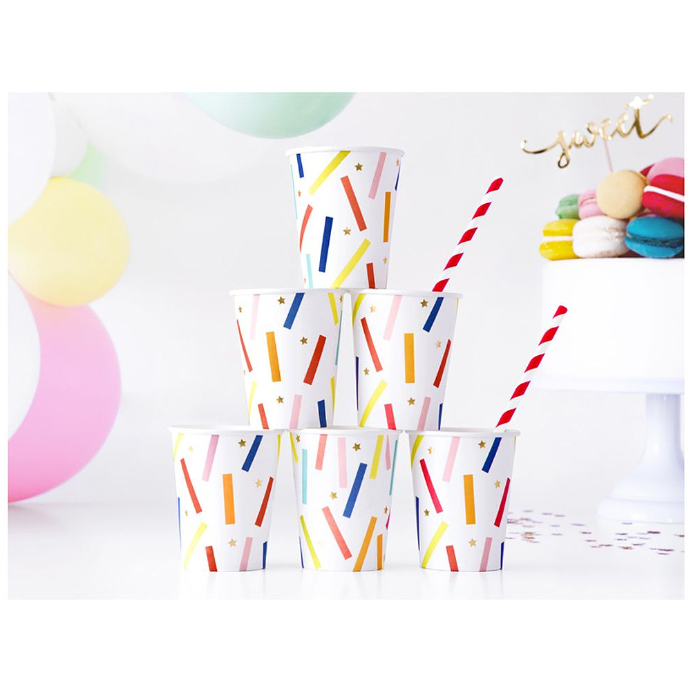 Стакан бумажный "Happy Birthday", 6 шт, 200 мл - 3