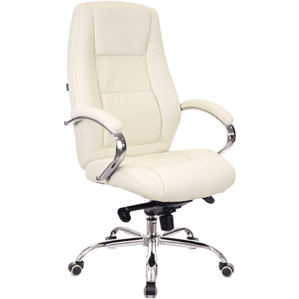 Кресло для руководителя "Kron", экокожа, металл, бежевый
