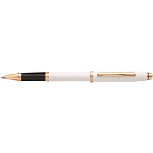 Ручка роллер "Century II Pearlescent White Lacquer", 0,7 мм, жемчужный, розовое золото, стерж. черный