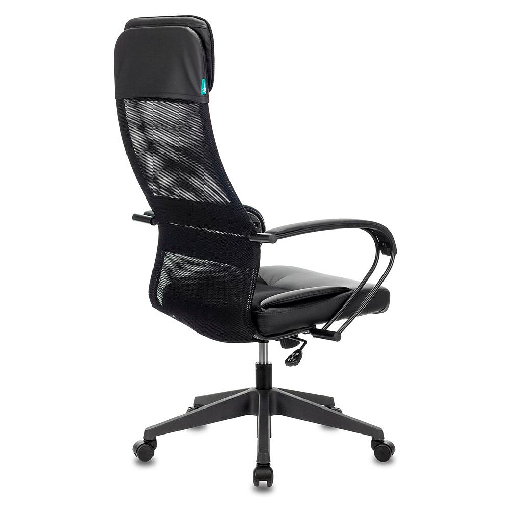 Кресло для руководителя "Бюрократ CH-608", экокожа, сетка, пластик, черный - 4