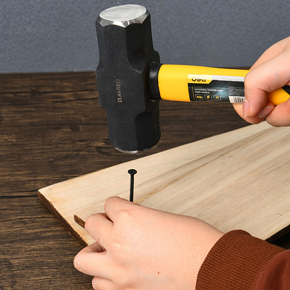 Кувалда Deli YS EDL447003, 1,5 кг, фибергласовая рукоятка, восьмигранный боек - 5