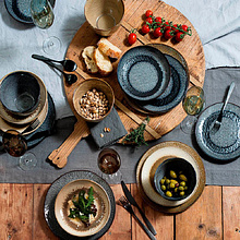 Тарелка "Matera", керамика, 23 см, серый