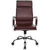 Кресло для руководителя "Бюрократ CH-993" высокая спинка, кожзам, хром, коричневый - 2