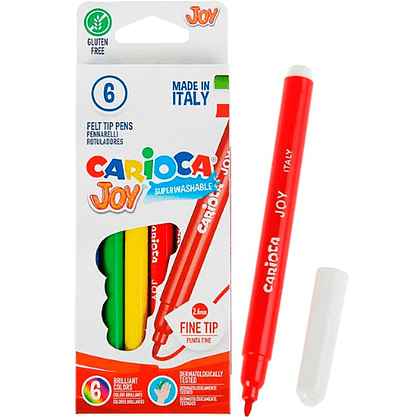 Фломастеры "Carioca Joy", 6 шт