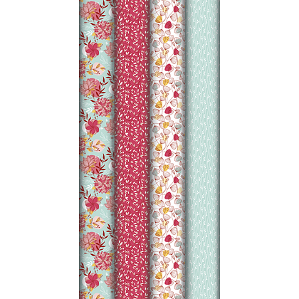Бумага декоративная в рулоне "Flora", 2x0.7 м, ассорти