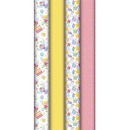 Бумага декоративная в рулоне "Fairy", 2x0.7 м, ассорти