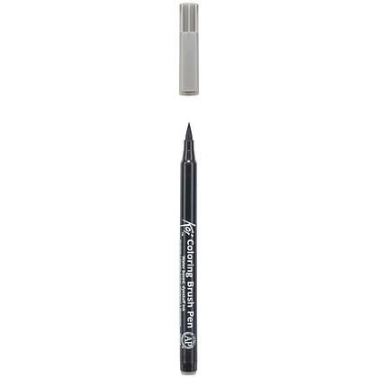 Маркер акварельный "Koi Color Brush", холодный темно-серый - 3