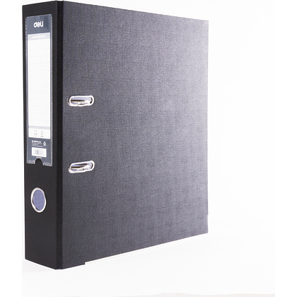 Папка-регистратор "Deli", А4, 75 мм, черный