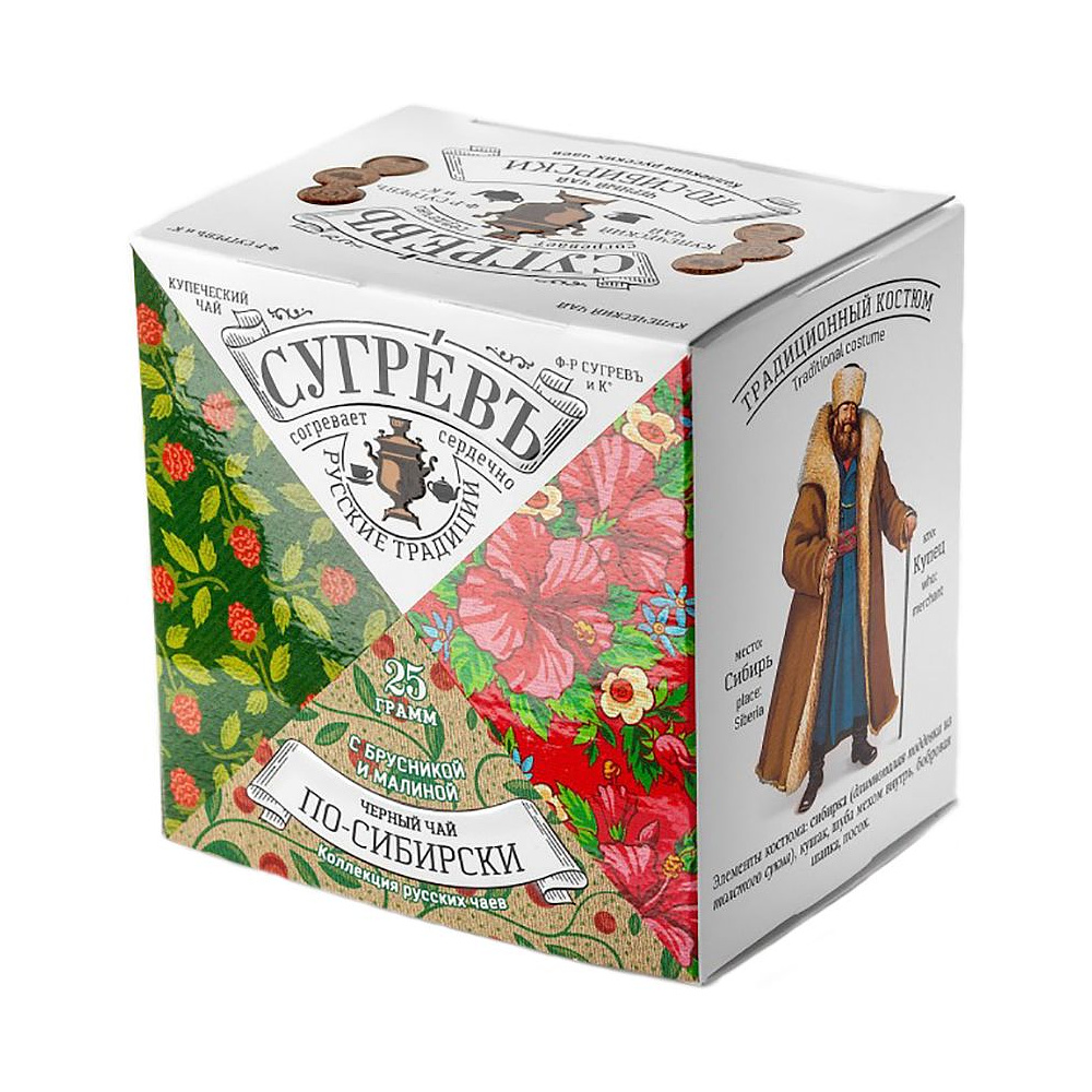 Чай "Сугревъ по-сибирски", 25 г, черный