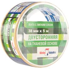 Лента клейкая двусторонняя 38мм х 5м Klebebander (KPV305T)