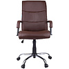 Кресло для руководителя Helmi "HL-E03 Accept", экокожа, металл, коричневый - 2