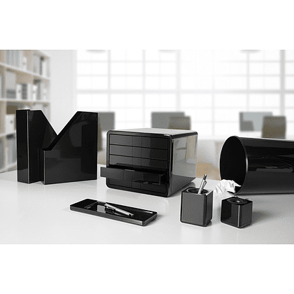 Блок из 5-и лотков закрытый "iBox", закрытый, черный - 3