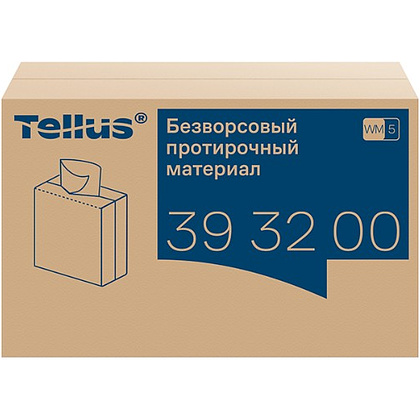 Протирочный материал нетканый Tellus, безворсовый, 1 слой, 100 листов, WM5 - 4