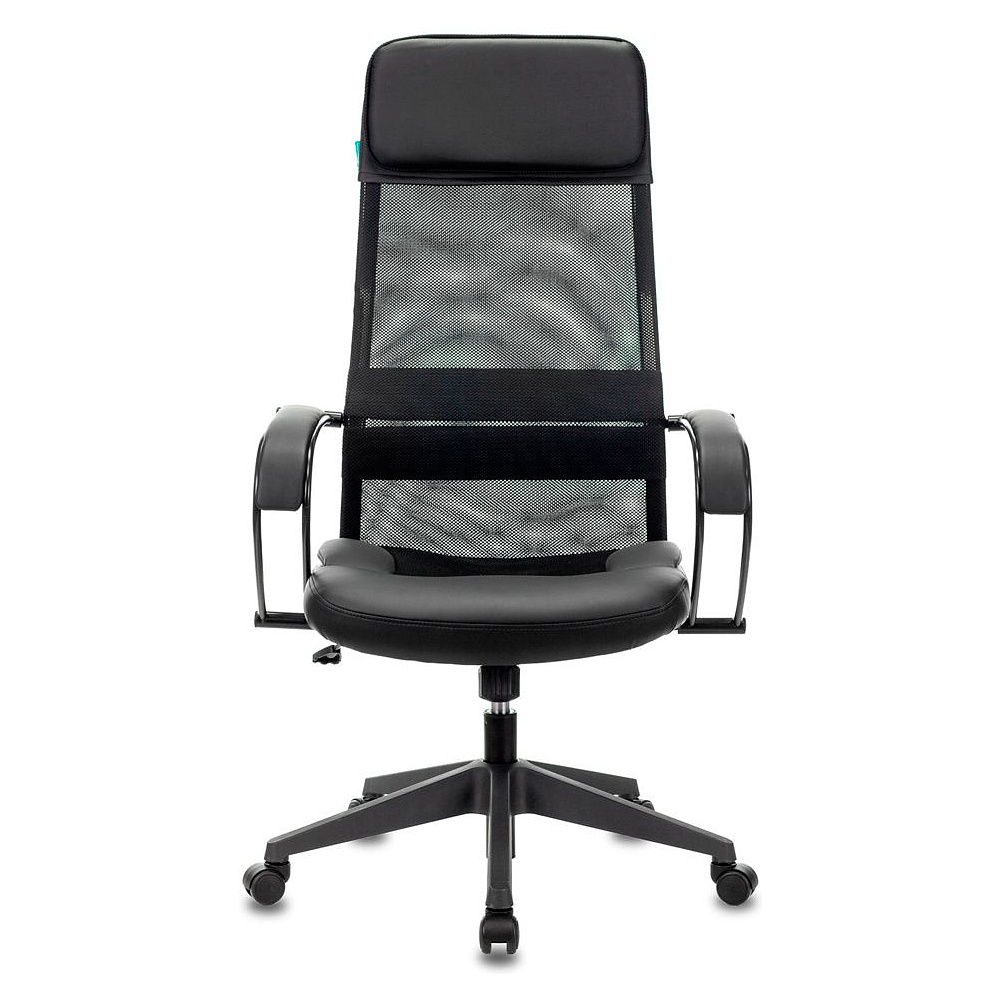 Кресло для руководителя "Бюрократ CH-608", экокожа, сетка, пластик, черный - 2