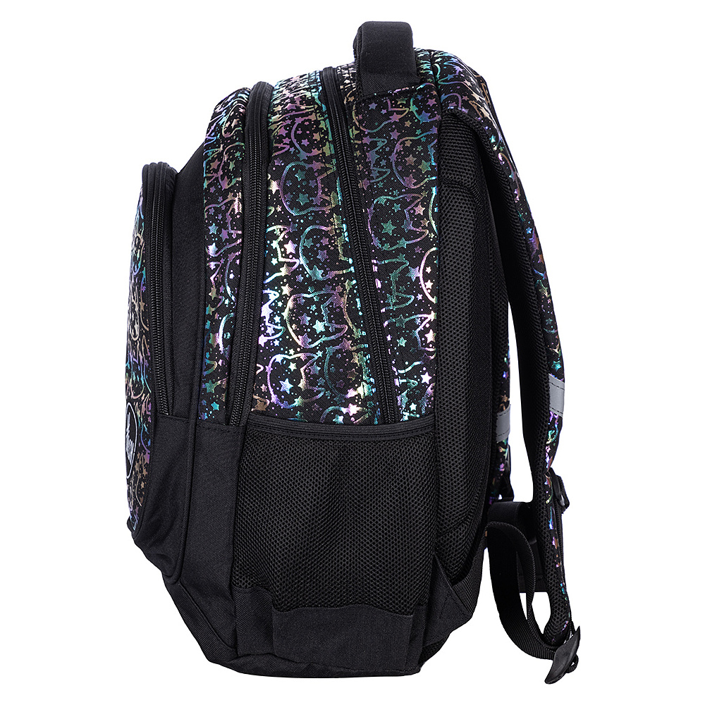 Рюкзак молодежный "Hash neon kitty", чёрный - 4