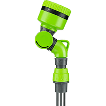 Распылитель телескопический Amigo Grande "79339", 2/4", 3 функции, пластик, серый, зеленый