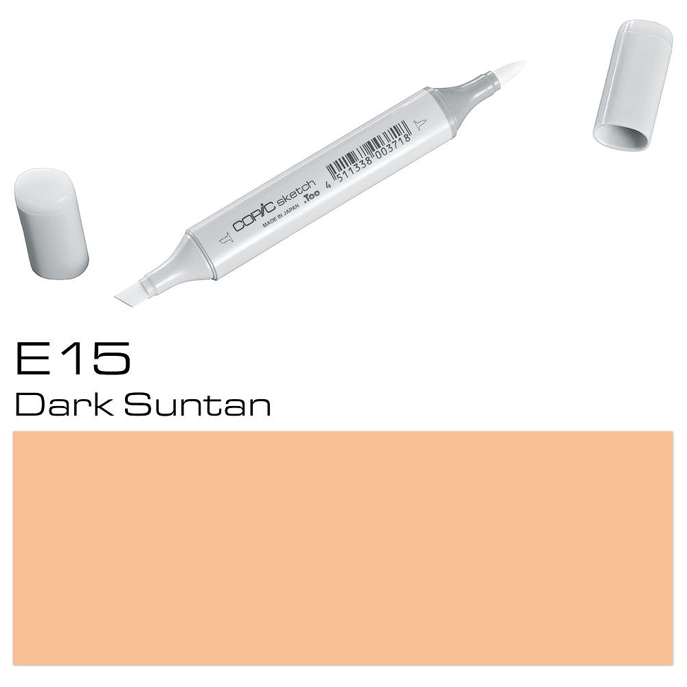 Маркер перманентный "Copic Sketch", E-15 темный загар