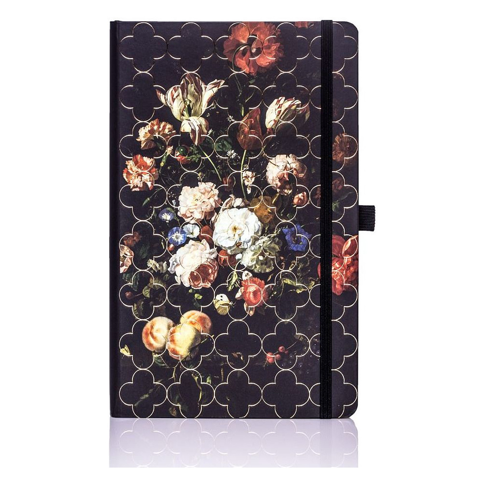 Блокнот "Vintage Tulip", А5, 96 листов, линейка, черный - 2