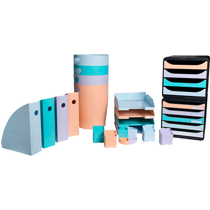 Модуль для бумаги горизонтальный "Aquarel", зеленая пастель - 5