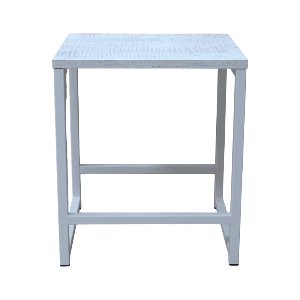 Табурет RION ALLERD, металл, ЛДСП, белый муар, Энигма - 2