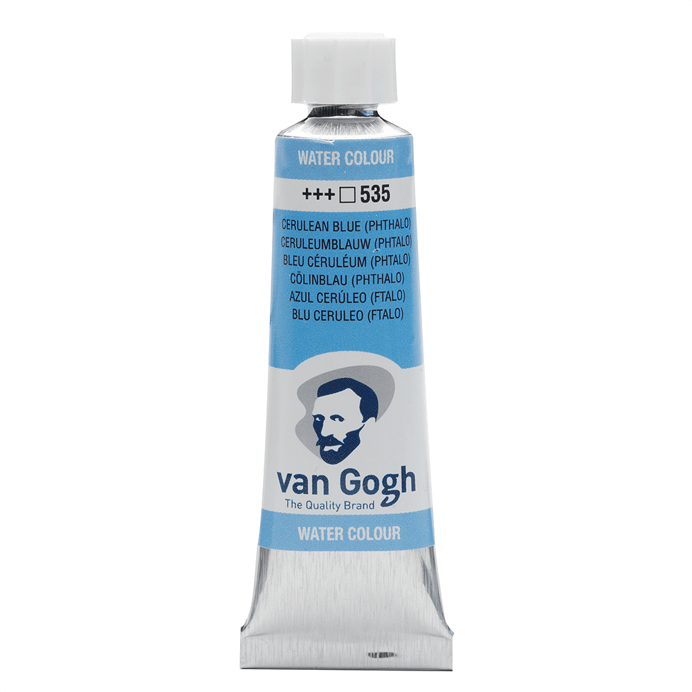 Краски акварельные "Van Gogh", 535 церулеум голубой ФЦ, 10 мл, туба
