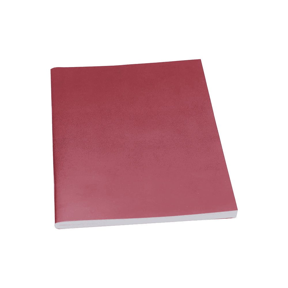 Тетрадь "Бордовый", А4, 96 листов, клетка, скоба сбоку, бордовый - 2