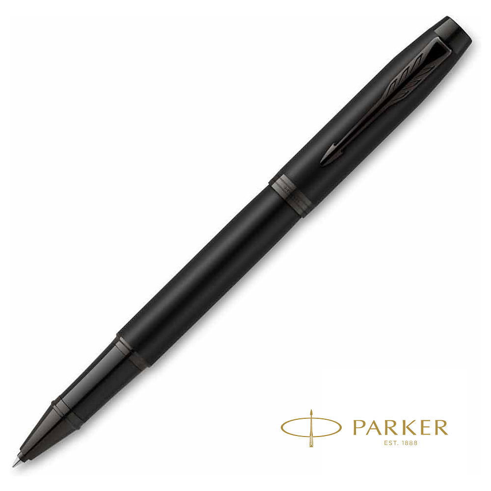 Ручка-роллер Parker "IM Achromatic T317", 0.5 мм, черный, стерж. черный