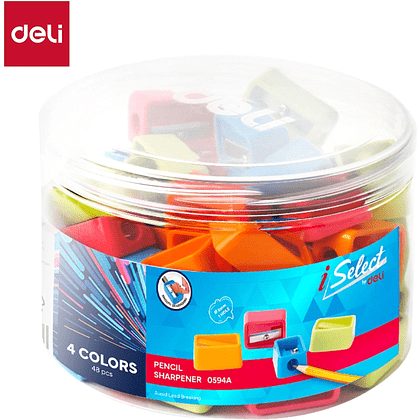 Точилка на 1 отверстие "iSelect", ассорти