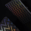 Блокнот "Optical snake", А5, 96 листов, линейка, на резинке, черный голографический - 5