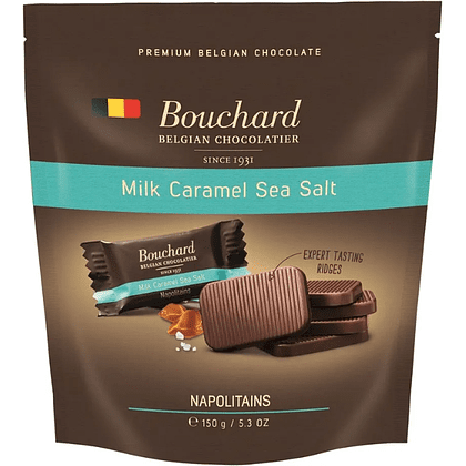 Шоколад молочный "Bouchard", 150 гр, с кусочками солёной карамели