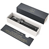 Ручка перьевая "Parker IM Black Lacquer CT", F, черный, серебристый, патрон синий - 5
