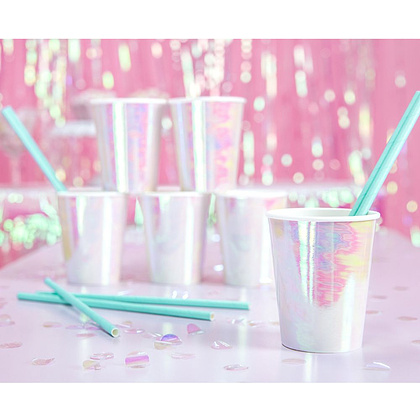 Стакан бумажный "KPP35-017", 6 шт, 220 мл, радужный - 2