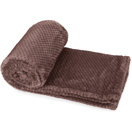 Плед "Фолд", полиэстер., шоколадный