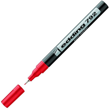 Маркер перманентный на нитрокраске Edding "792", черный - 2