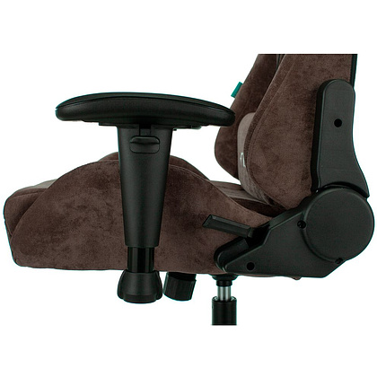 Кресло игровое Бюрократ VIKING KNIGHT Light-10, ткань, металл, темно-коричневый  - 15