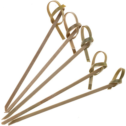 Пика узелок 6 см, бамбук, 100 шт./упак