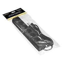 Сетевой фильтр ExeGate SP-6-5B, EX119395RUS, 6 розеток, 5 м, черный