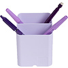 Подставка для канцелярских мелочей "Aquarel", 74x74x93 мм, лиловый - 3
