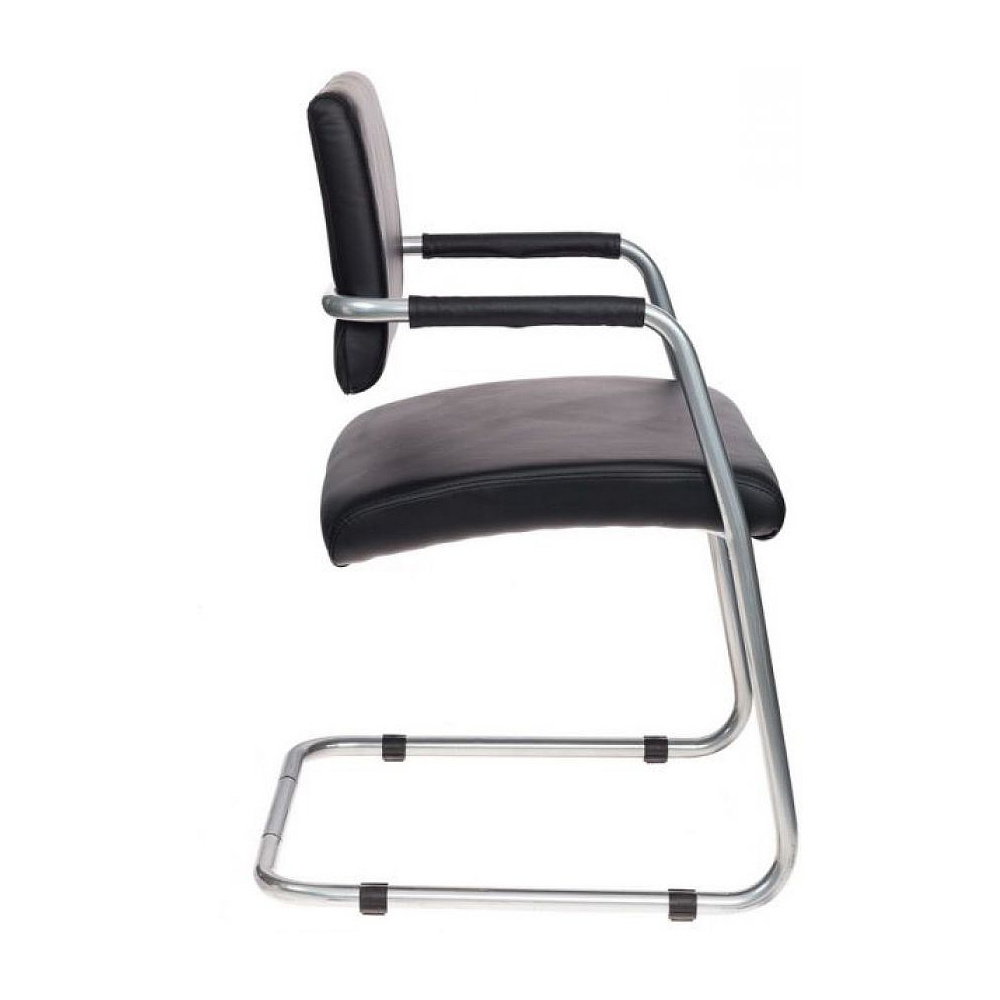 Кресло на полозьях "Бюрократ CH-271-V", кожзам, металл, черный - 3