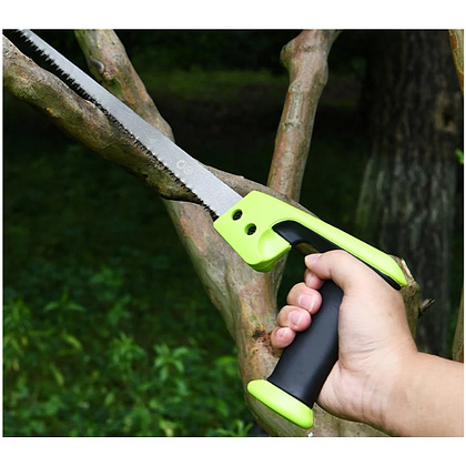 Пила-нож садовая Deli GS EDL580652, 300 мм, 7TPI, черный, зеленый - 4