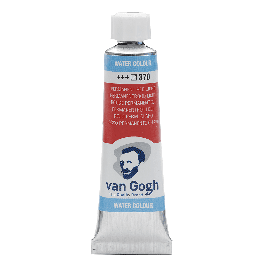Краски акварельные "Van Gogh", 370 красная светлая прочная, 10 мл, туба