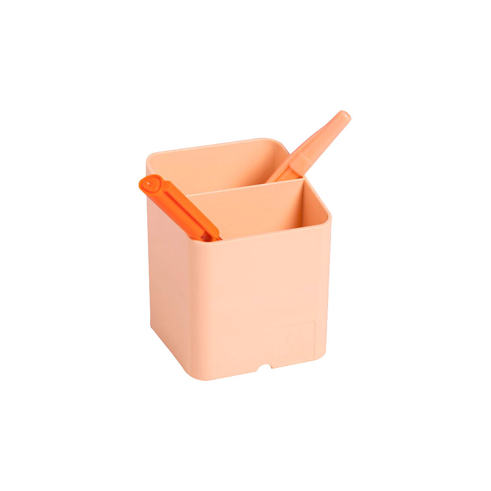 Подставка для канцелярских мелочей "Aquarel", коралловый - 4