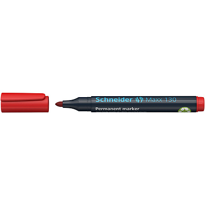 Маркер перманентный "Schneider Maxx 130", красный - 4