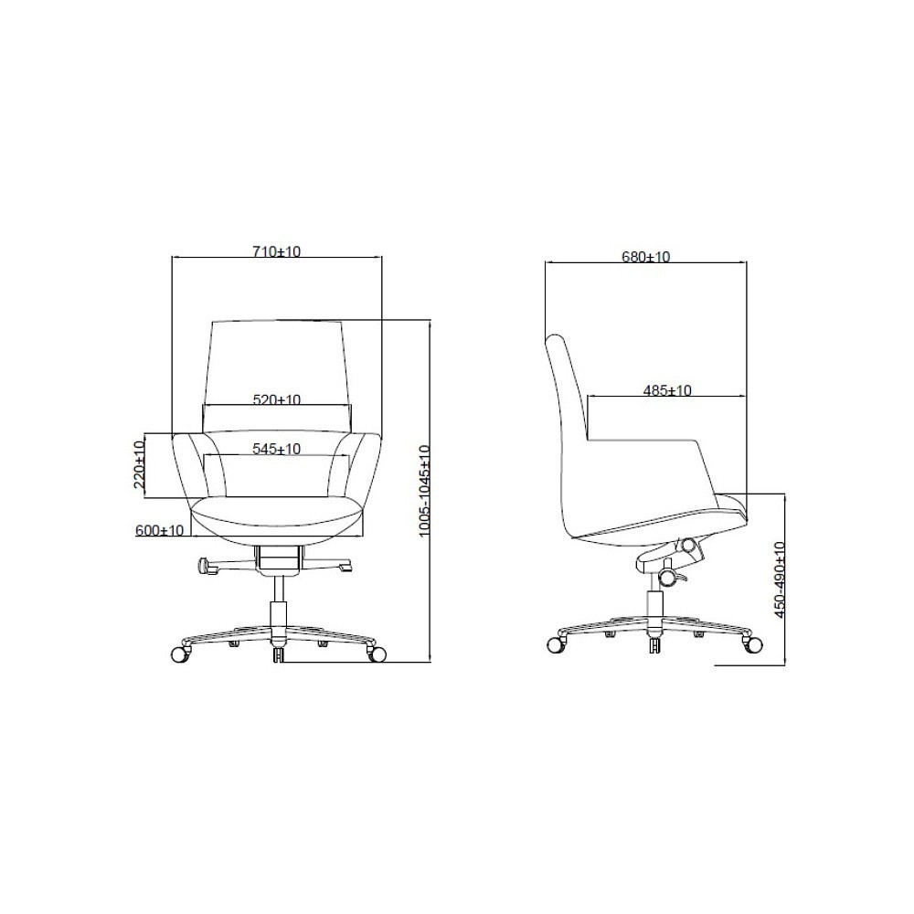 Кресло для руководителя SitZone CH-500B, кожа, алюминий, белый, -30% - 6