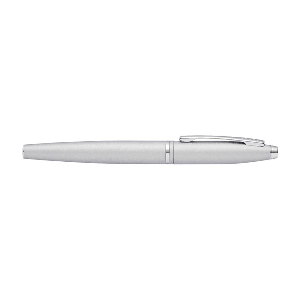 Ручка роллер "Calais Satin Chrome", 0.7 мм,матовый серебристый, черный, стерж. черный - 3