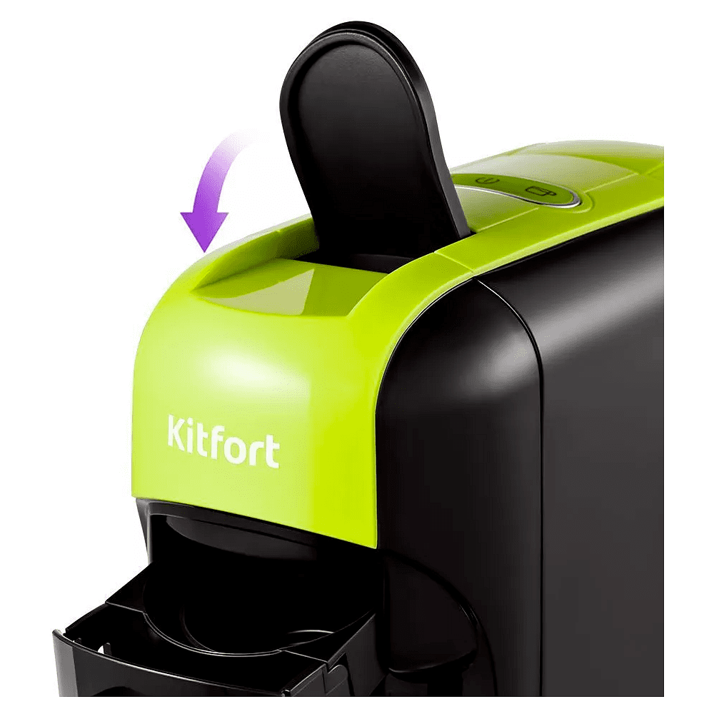 Кофеварка Kitfort KT-7105-1, черно-салатовая - 5