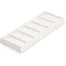 Палитра фарфоровая "Renesans", прямоугольная, 6 ячеек, 20x8 см