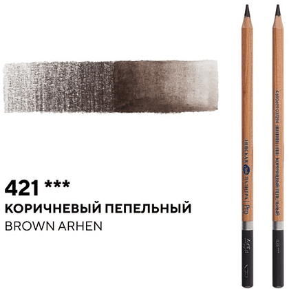 Карандаш акварельный "Белые ночи", 421, коричневый пепельный - 2