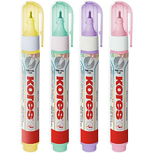 Корректор-ручка "Kores Metal Tip Pastel", 10 мл