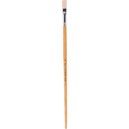 Кисть "Сонет", щетина, плоская, на длинной ручке, №6